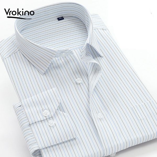 

мужская плюс размер рубашки 2019 мода новый мужской полосатый рубашка молодежный бизнес повседневная офис 6xl 7xl 8xl 9xl 10xl, White;black