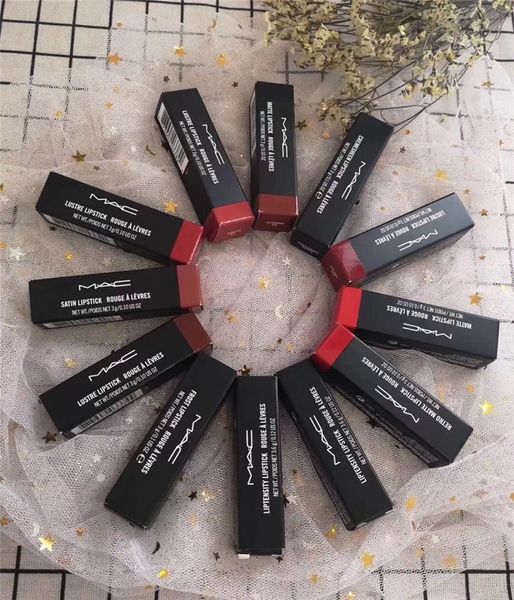 Mac M Mc Macs Makeup Luster Matte Lipstick Luster Lipstick Frost Lipstick 3g Diva Chili Vegas Volt Best Long Lasting Lipstick Cheap Cosmetics From