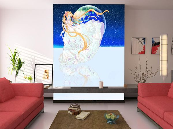 

self-adhesive] 3d sailor moon 1677319896 japan anime wall paper mural wall print decal murals