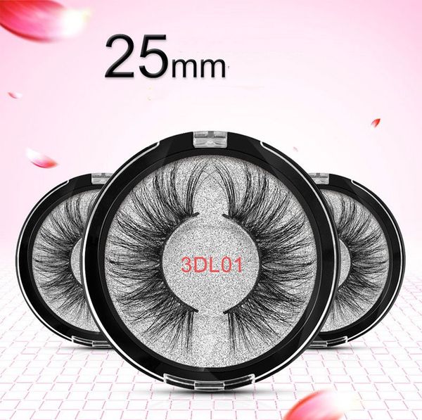 

25mm false mink natural thick multi layer fashion 3d eyelash women makeup cosmetic fake eyelashes eyelash wholesael supplier china