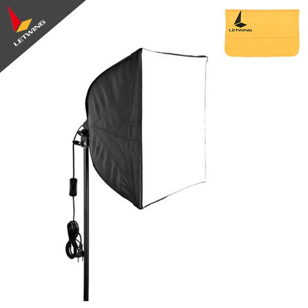 Freeshipping Heißer verkauf 50x70 cm Softbox Fotografie Studio Dauerbeleuchtung Klapp Softbox E27 Lampenfassung/Sockel