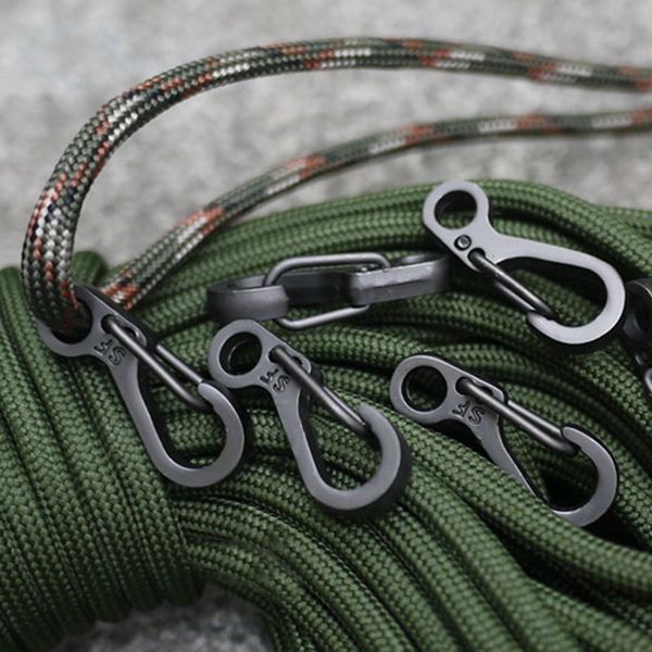 Mini Carabiners Spring Backpack Gear Clasps Keychain Camping