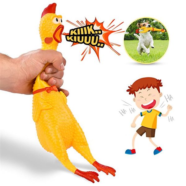 

screaming chicken squeeze sound toy pets dog toys product shrilling decompression tool squeak vent chicken