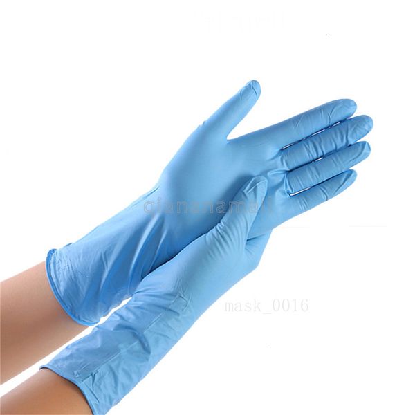 

quality high lot disposable 100pcs nitrile rubber protective latex gloves comfortable laboratory waterproof mittens c8uj qa