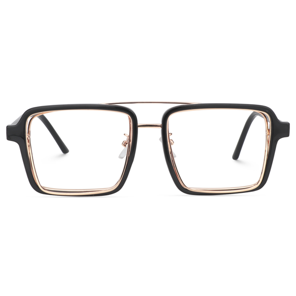 

zeelool retro glasses frame with clear lenses non-prescription eyewear nellie zx0923, Black