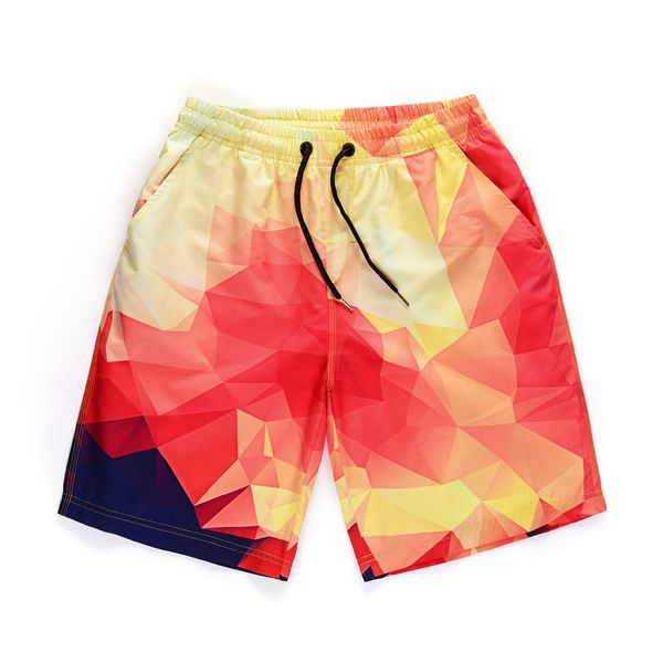 

chamsgend shorts plus size beach work pants men 3d geometric print board shorts multi color short trouser pants for male 23jan25, White;black