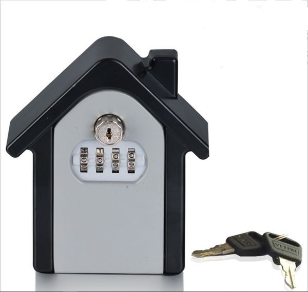 

wall mounted combination lock box password & key outdoor storage key safe box