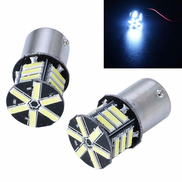 

10x for car light source ba15s 1156 7020 21led tail backup reverse light 12v 500lm brake turn light bulb white