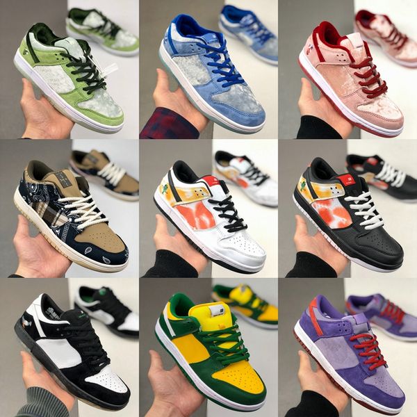 

2020 new travis scotts sb dunk low skateboard sneakers men women raygun strangelove lobster concepts night of mischief sport running shoes