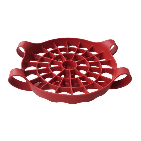 

presure cooker sling - red silicone bakeware sling for pot, anti-scalding bakeware lifter steamer rack