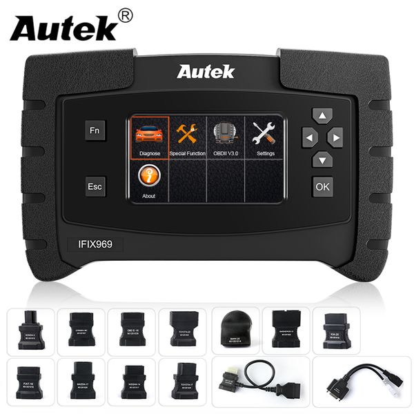 

autek ifix969 obdii professional automotive scanner full system airbag abs srs sas epb oil reset tpms obd obd2 diagnostic tool