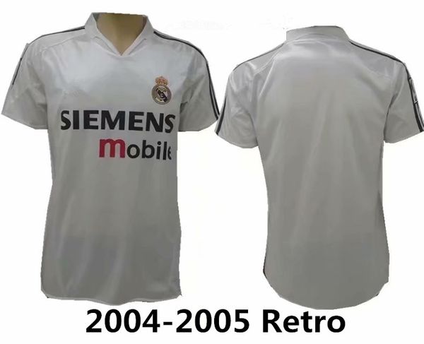 

2004 2005 мадрид ретро классические футбольные майки 04 05 zidane beckham ronaldo carlos raul camisetas футбол майо де футбол футболки, Black;yellow