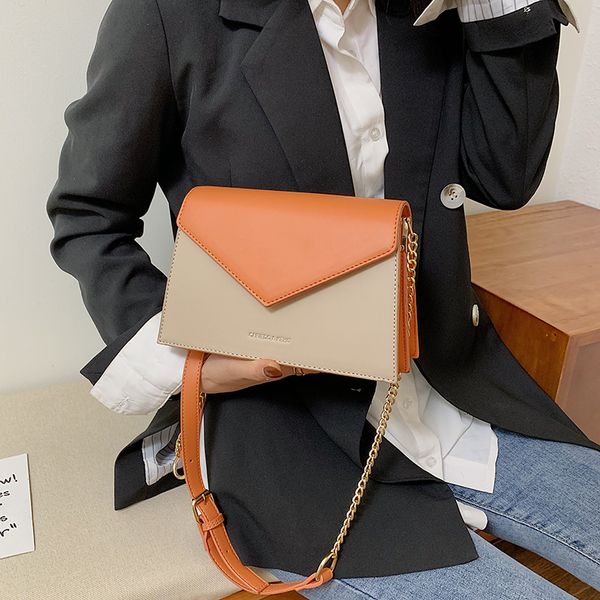 

women's bag luxury handbag women's bag designer black orange blue coffee leather chain shoulder