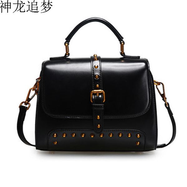

дизайн дамы ретро сумка мода заклепки сумка из натуральной кожи женская сумка женская сумка тотализаторы