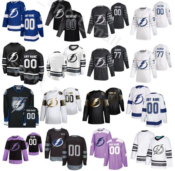 

хоккей tampa bay lightning 88 андрей василевский трикотажные мужчины 2020 золотой выпуск 71 энтони cirelli 22 шаттенкирк 18 ондржей палат, Black;red