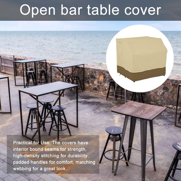 

patio furniture cover outdoor open bar table cover 210d dust-proof waterproof sunshade balcony garden courtyard chair cover