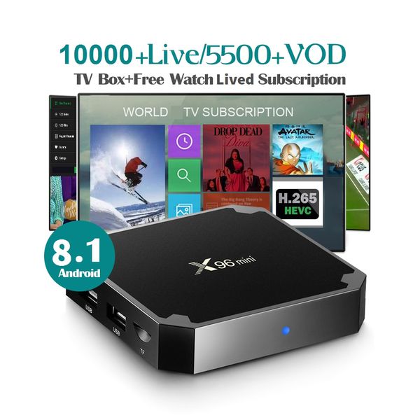 

Выжил TV Подписка с X96 Mini Android TV Box Франция Европа США Канада Германия 7000 + Поддержка