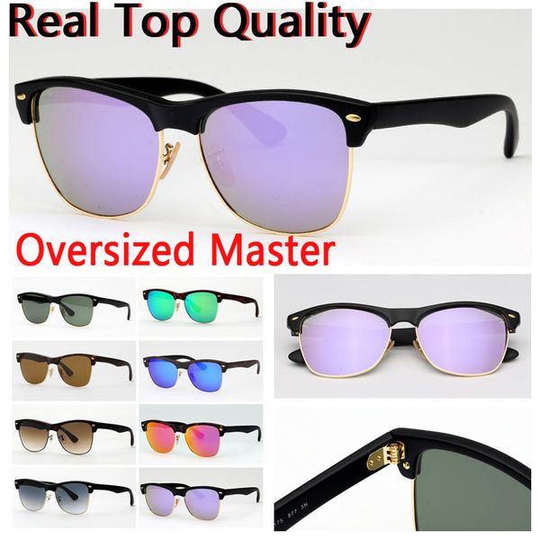 

luxury sunglasses oversized style women uv400 glass lenses des lunettes de soleil leather case, package,accessories, box, everything, White;black