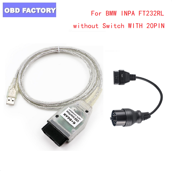

obd2 for inpa k+can without switch ftdi ft232rl chip obd2 cable diagnostic inpa k+dcan support k line for