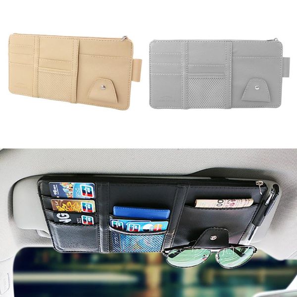 

car sun visor point pocket organizer pouch pocket card holder storage bag