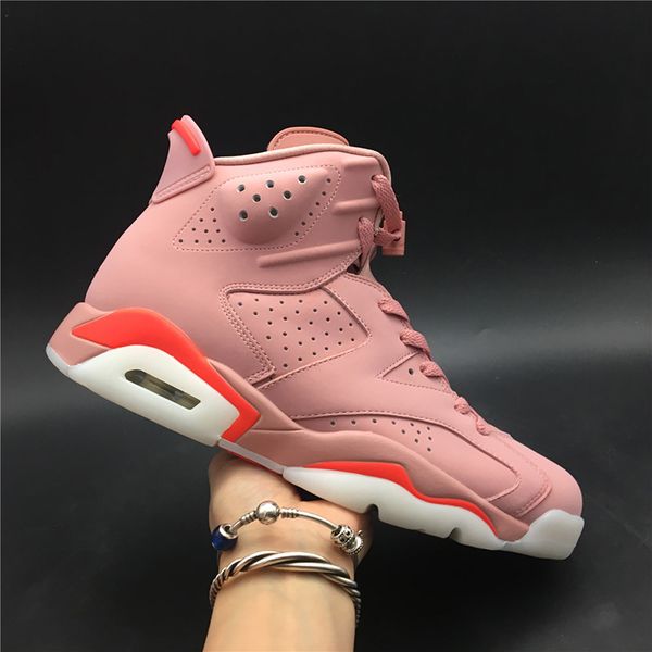 

aleali may x air  rust pink ci0550-600 6s vi kicks women men basketball sports shoes sneakers trainers with original box, Black;white
