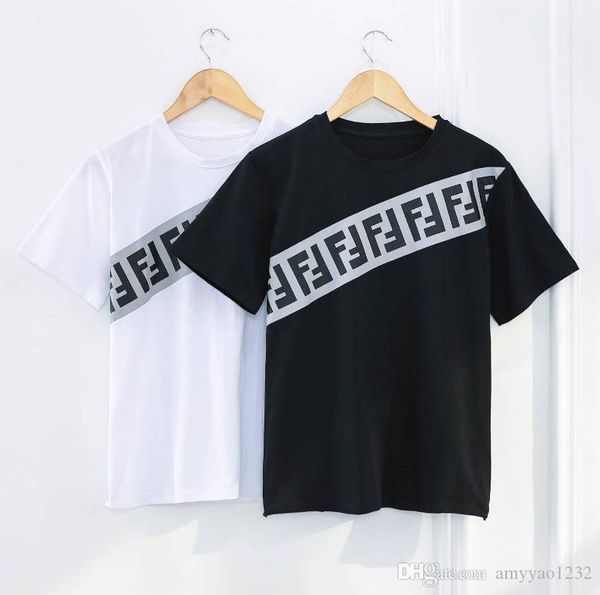 

1.4 2019 spring brand same style shirt luxury pullover white black cotton fashion prom sweater women clothes short sleeve x