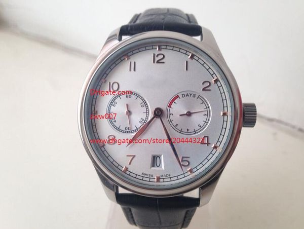 

factory supplier wristwatches iw500125 automatic movement mens watch watches 42mm white dial wristwatches, Slivery;brown