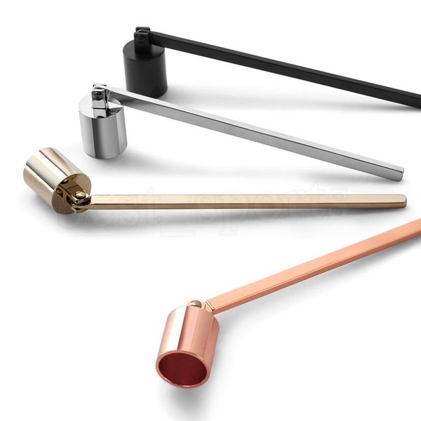 

stainless steel candle flame snuffer wick trimmer tool multi colour put out fire on bell easy to use