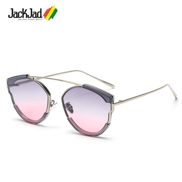 

jackjad 2020 cool fashion popular women cee cee style sunglasses tint ocean lens brand design sun glasses s31067, White;black
