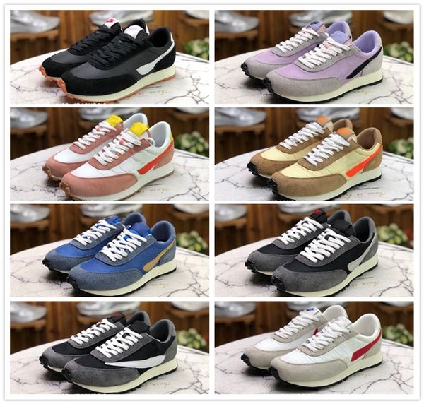 

sacai x ldv waffle daybreak sp casual shoes 2020 triple black trainer women black white runner sneaker designer shoes eu36-44