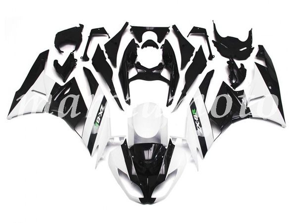 

новая (литье под давлением) abs обтекателя комплекты fit for kawasaki ninja zx-6r 2009 2010 2011 2012 гх-6r 09-12 обтекатели набор gloss бел