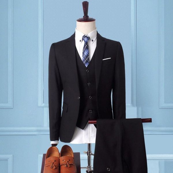 

2019 осень бизнес обычный мужской костюм костюм город закрыть тело воротник банкет, White;black