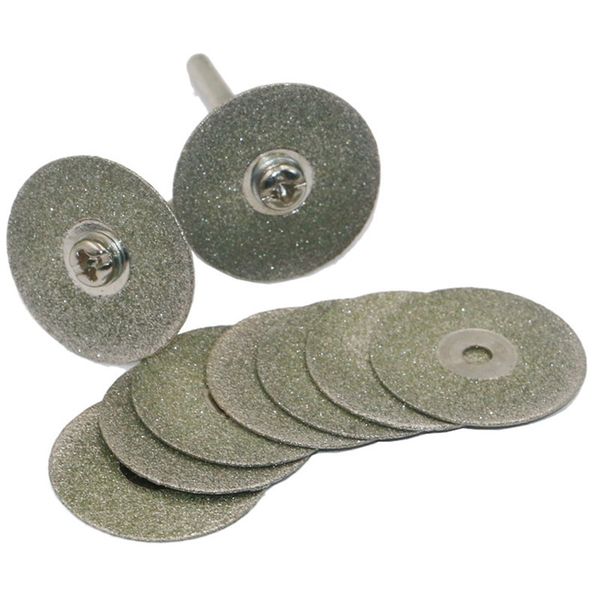 

10 pcs/ set 30mm diamond coated rotary cutting cut off blade wheels disc kits new aia99