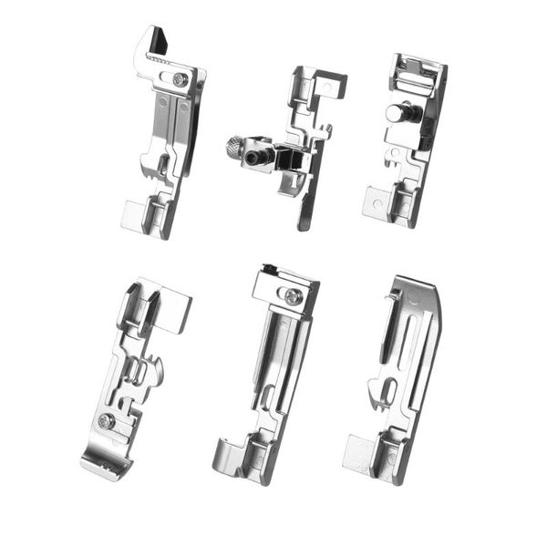 

sewing notions & tools 6pcs overlock presser feet set machine parts accessories professional serger foot kit for juki singer brother, Black