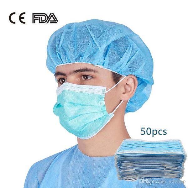 

in stock dhl non woven disposable face mask 3-layers earloop anti-dust face masks kn95 ffp3 ffp2 respirator mask mascherine mascarillas