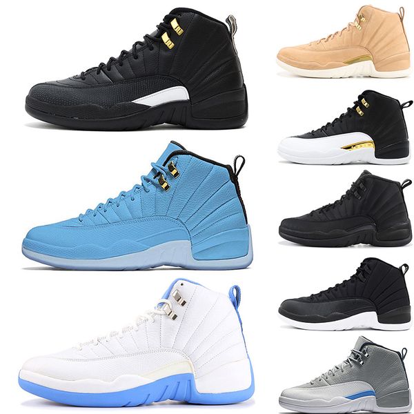 

High Quality 12 12s Michigan Bulls Vachetta Tan TAXI Basketball Shoes Men Wolf Grey French blue CNY Sneakers size 7-13