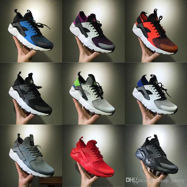 

sales air huarache 4 run running shoes 2018 new design air huarache ultra triple black white huraches 4s sneakers ultra breathe sport shoes