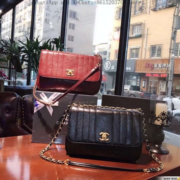 

Luxury de igner genuine leather handbag brand fa hion canva with uede calf kin