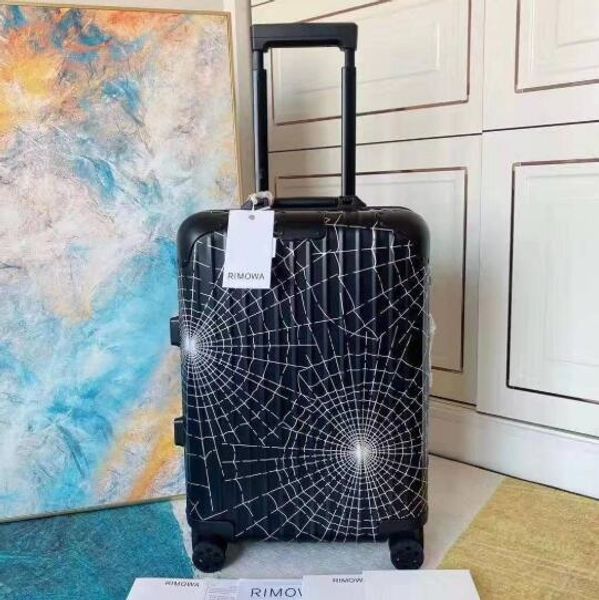 

customs lock of stepless variable speed spring rod mute universal wheel, all aluminum box color: black 20 inch size, Golden;silver