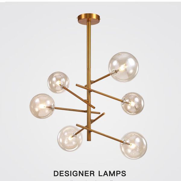 

postmodern led pendant light magic bean designer tree living room restaurant glass ball pendant lamp ac 100-240v