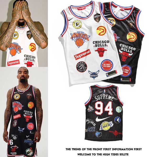 

Fa hion ca ual high treet men de igner t hirt letter printed ba ketball team men port ve t men women t hirt port wear