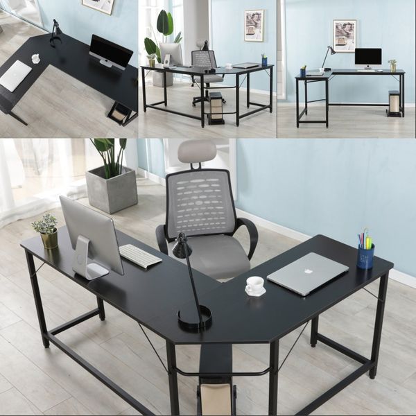 2019 Modern Design L Shaped Desk Corner Computer Desk Pc Laptop