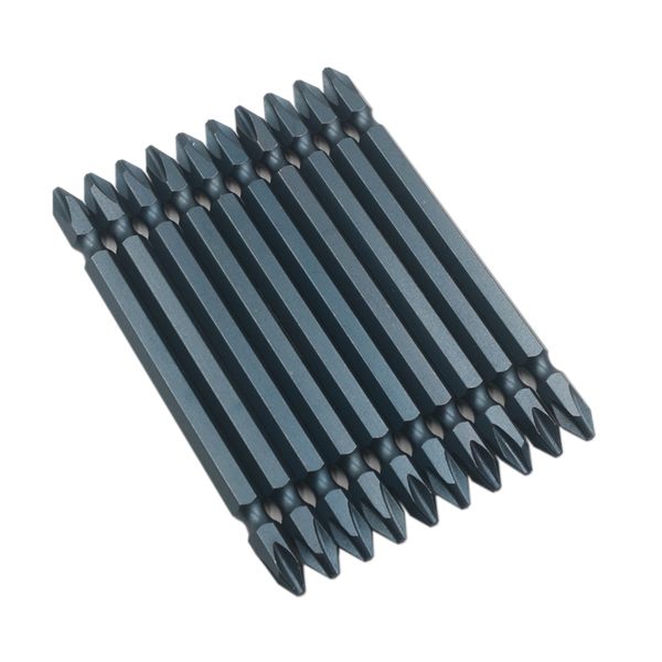 

steel hardened double cross wind head 100mm 1/4 with magnetic double head electric screwdriver pneumatic batch tsui