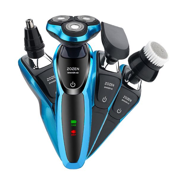 

4d electric shaver three-knife body wash usb rechargeable razor electric smart razor men's multi-function beard knife