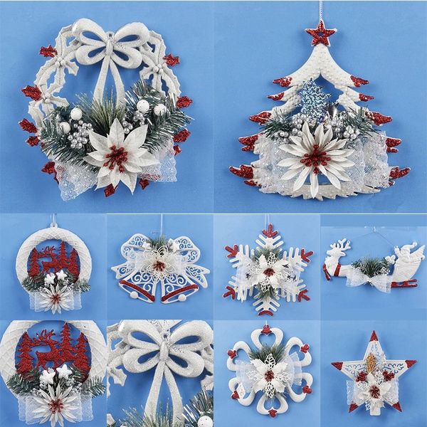 

1pc white christmas home door window ornaments christmas decoration for home