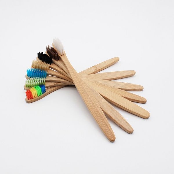 

slim neck bamboo toothbrush wholesale eco friendly wooden bamboo toothbrush oral care black head f2919