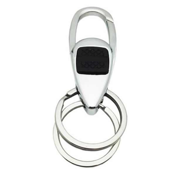 

exquisite car keychain double ring design keychain