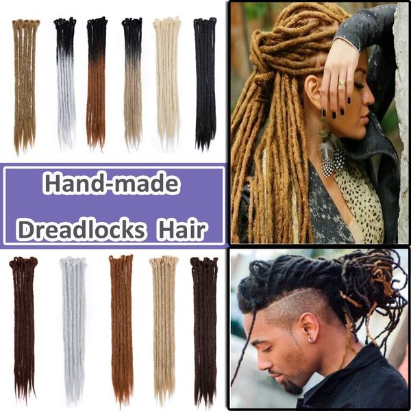 

20 24inch ombre dreadlocks extensions handmade synthetic dreads hair extensions twist ombre crochet reggae dreadlocks 5strands/lot, Black