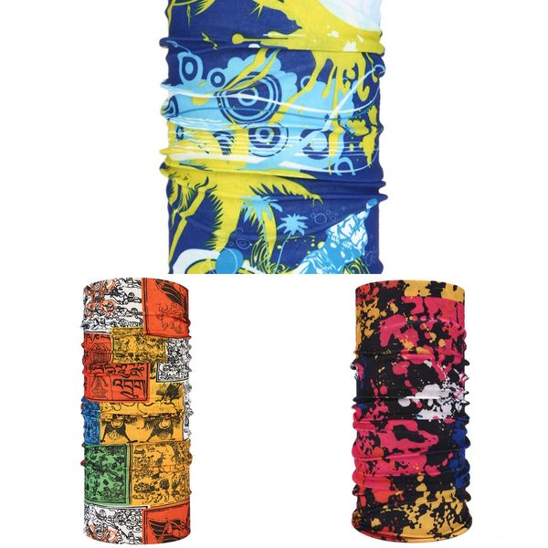 

bnemd men women skull bandanas tubular scarf motorcycle multifunctional seamless magic headband dustproof scarf mask face, Black