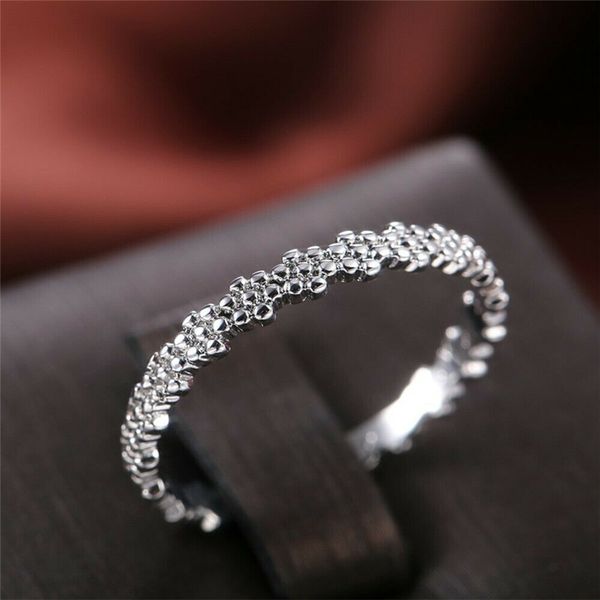 

cluster rings elegant fashion size 6-10 wedding women silver color, Golden;silver